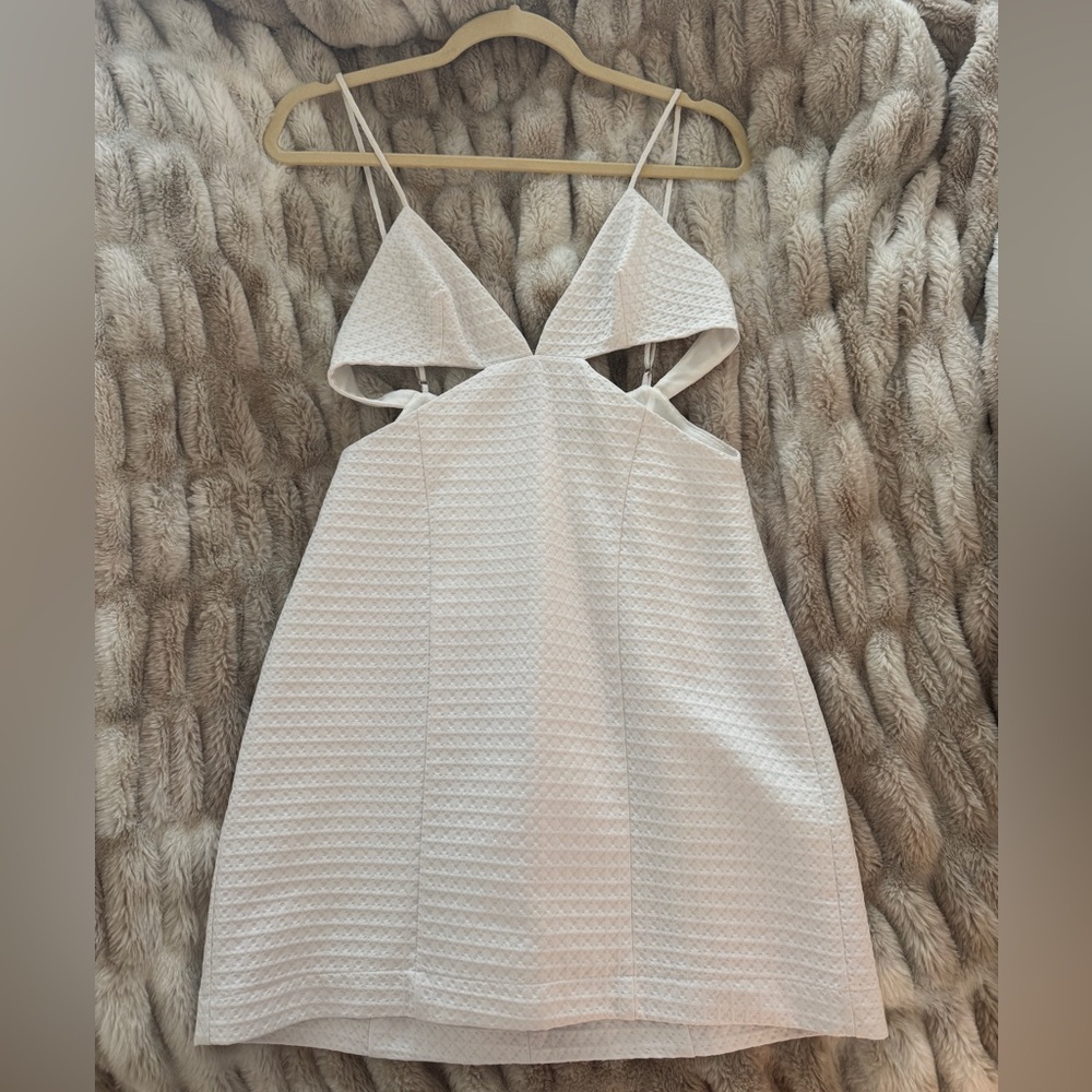 White Zara Cutout Dress
